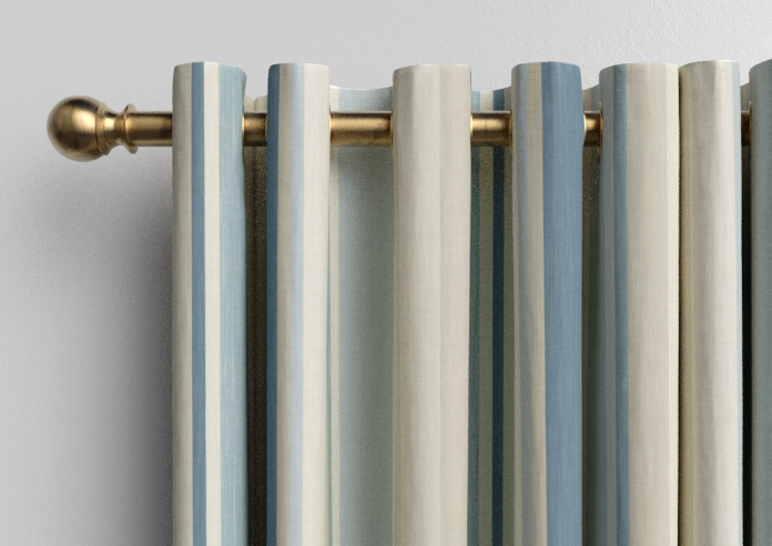 Laura Ashley Awning Stripe, Seaspray - Made to Measure Curtains - Image 12